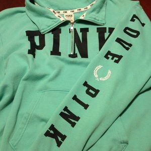 PINK half zip size large